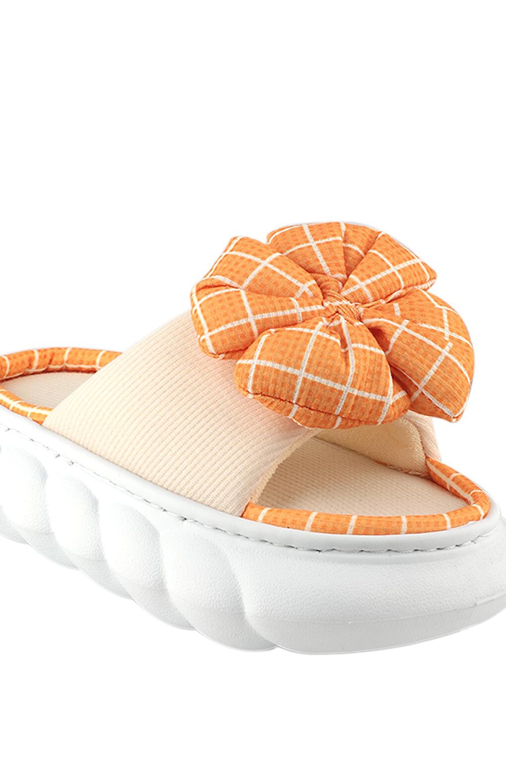 EA22SK028 Women's Home Slippers Beige/Orange