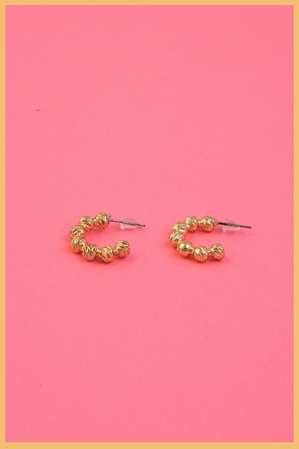 Gold Plated Bubble Earrings