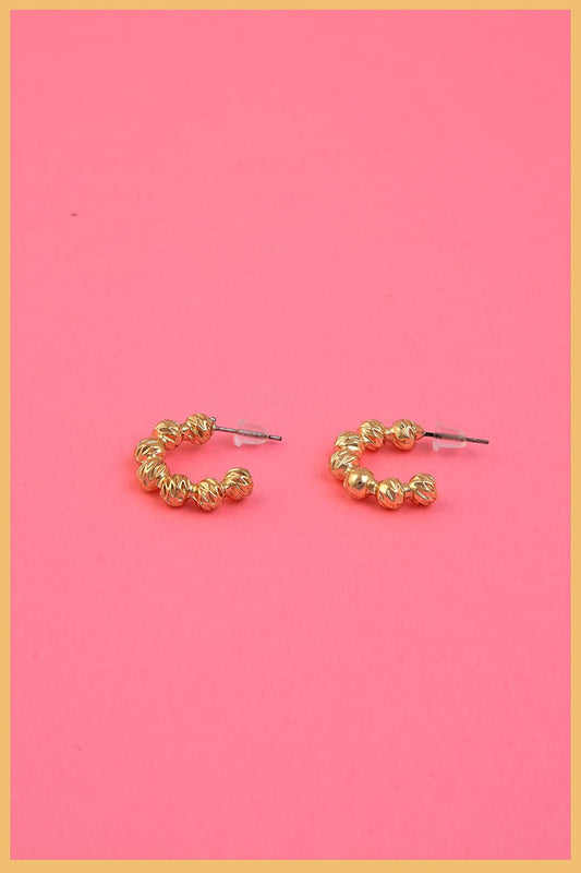 Gold Plated Bubble Earrings