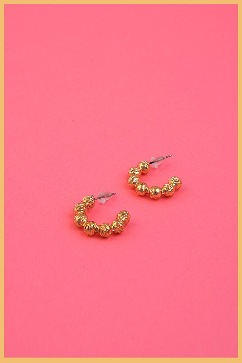 Gold Plated Bubble Earrings