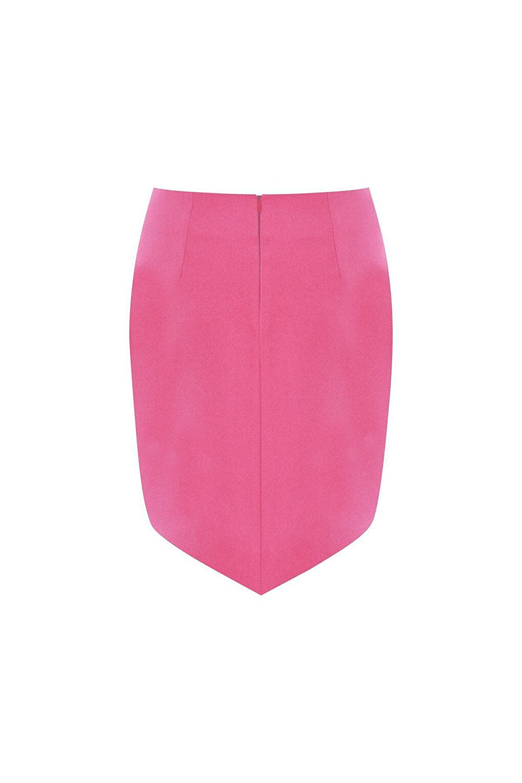 Pink Triangle Cut Mini Skirt