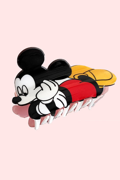 Mickey Mouse Acetate Clothespin Hair Clip