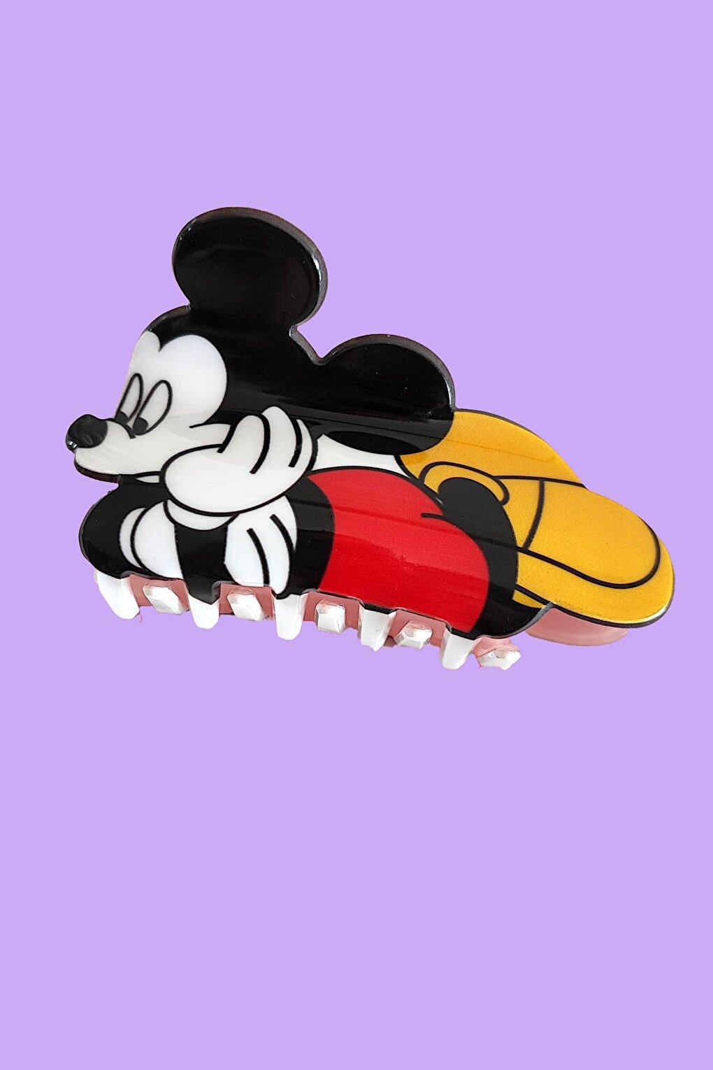 Mickey Mouse Acetate Clothespin Hair Clip