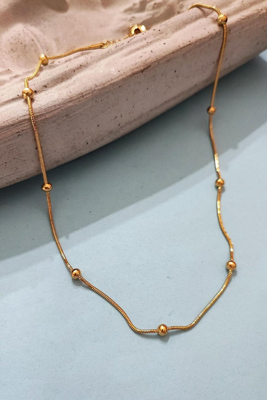 Stainless Steel 18K Gold Plated Bulk Chain Necklace