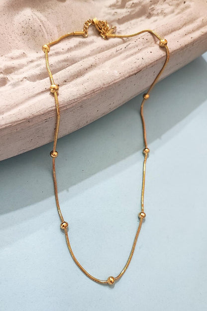 Stainless Steel 18K Gold Plated Bulk Chain Necklace