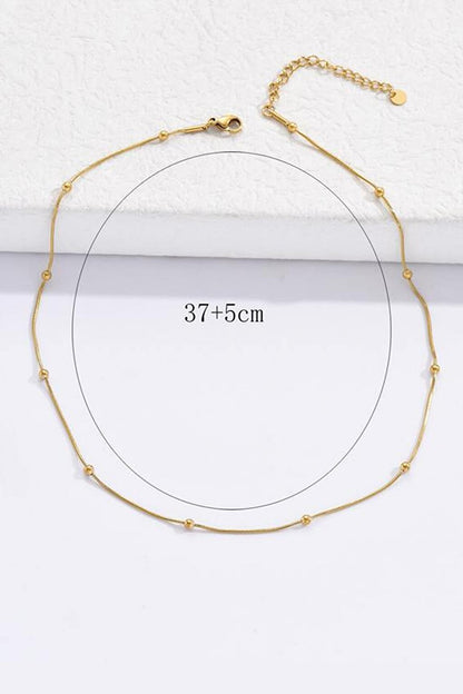 Stainless Steel 18K Gold Plated Bulk Chain Necklace