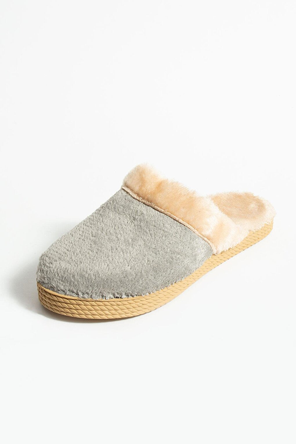 Soft Straw Sole Fur Women's Home Slippers P01-010-23