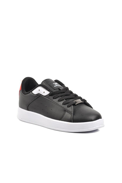 Lena Black-White-Red Unisex Sneaker