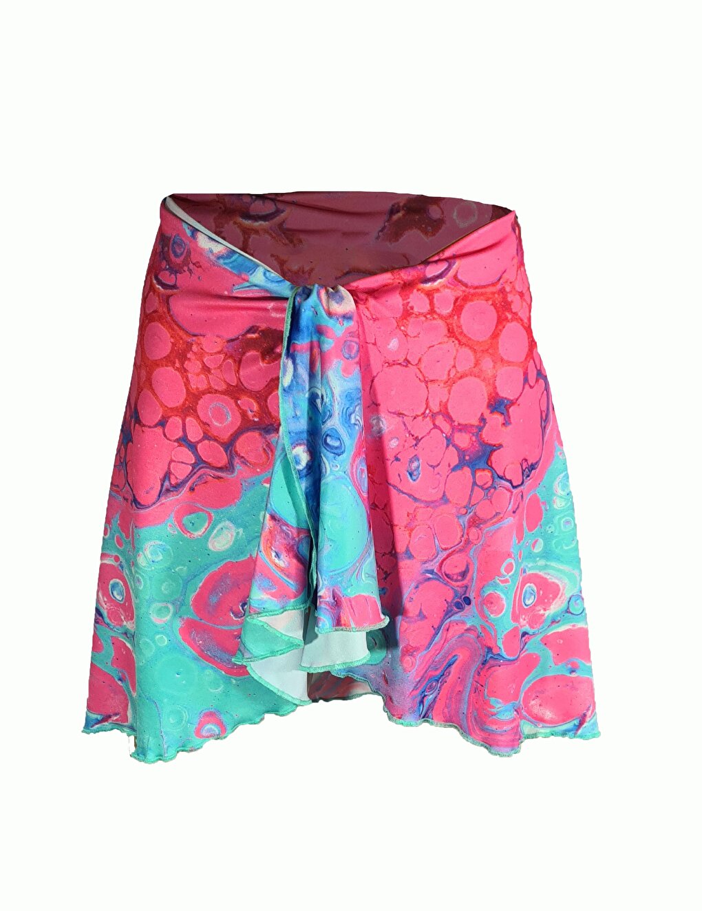 Arianna Blue Pattern Short Pareo