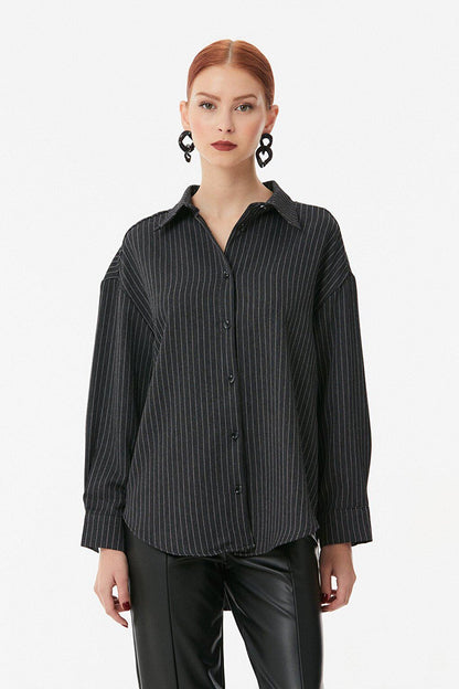 Striped Button Back Shirt