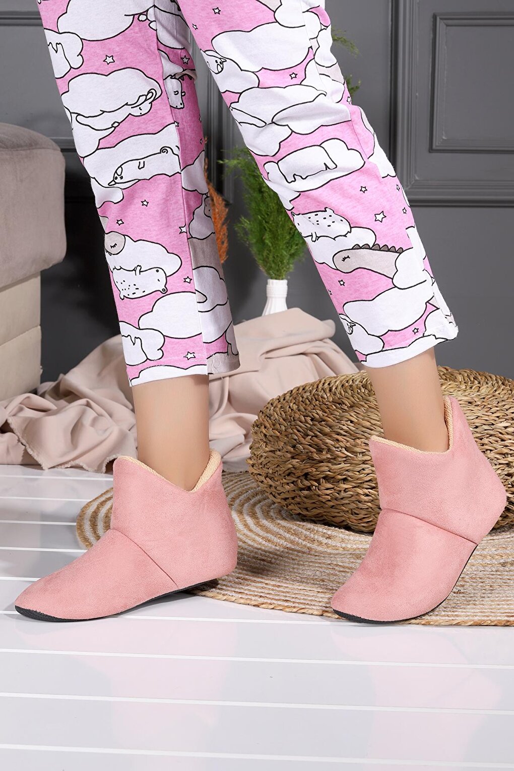 001 women's Home Boots Panduf House Slippers