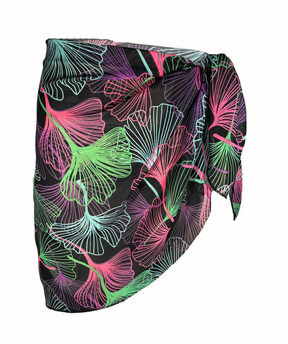 Arianna Black Pattern Short Pareo