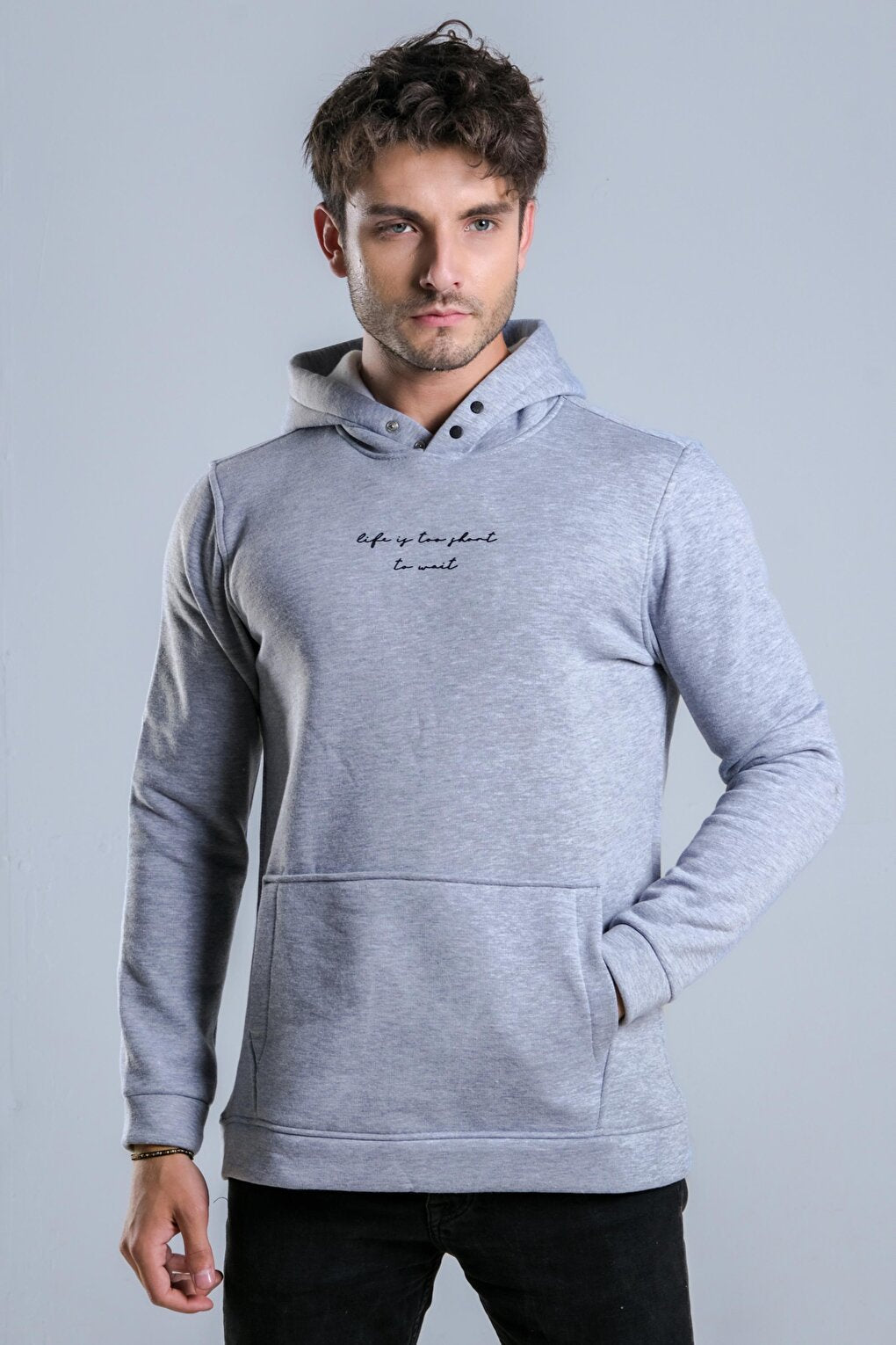 Printed Hooded 3 Thread Sweat MAR ÖK418