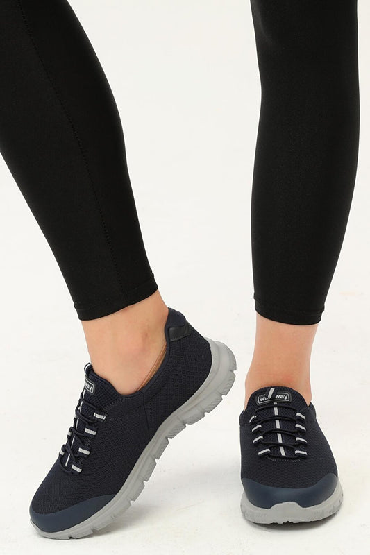 Flexible Navy Blue-Ice Comfort Sneakers