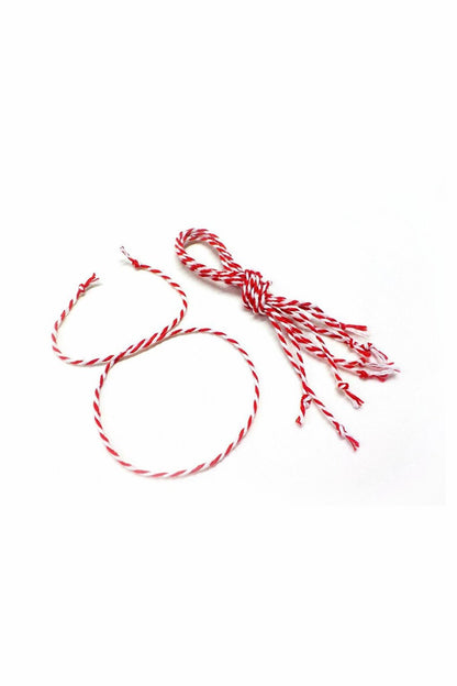 Baba Marta Marteniçka Red and White Thread 10 Pieces Without Card