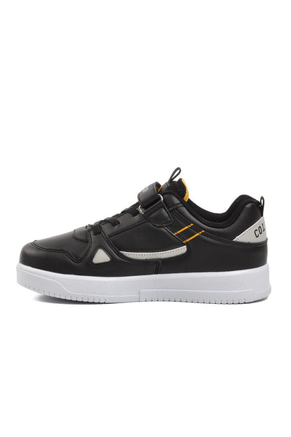 1564-F Black-Yellow Kids Sneaker