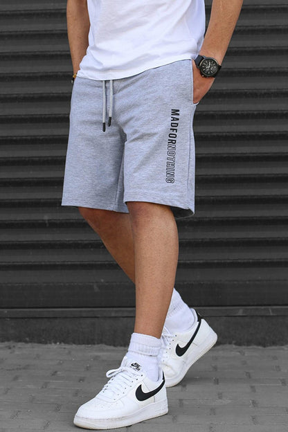 Gray Capri Shorts 5403