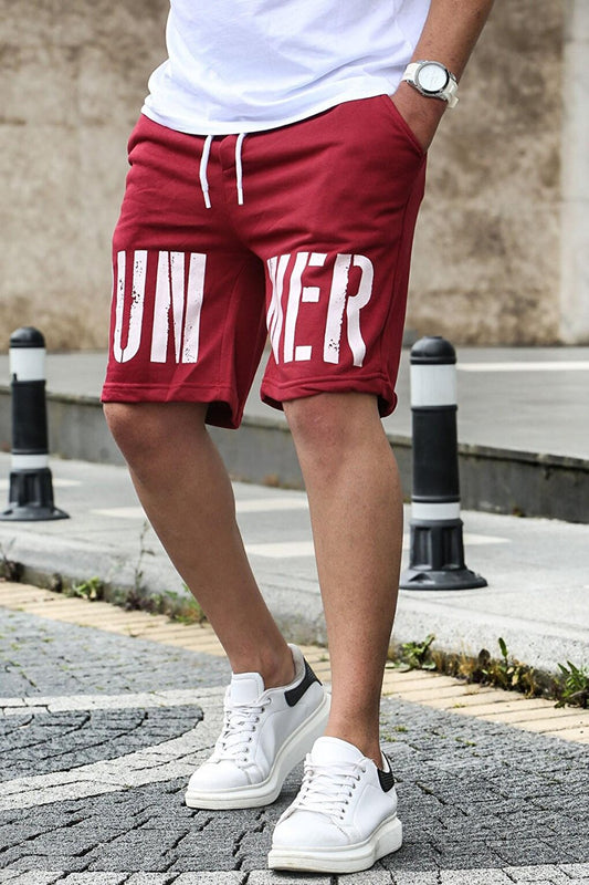 Claret Red Men's Regular Fit Shorts 4843