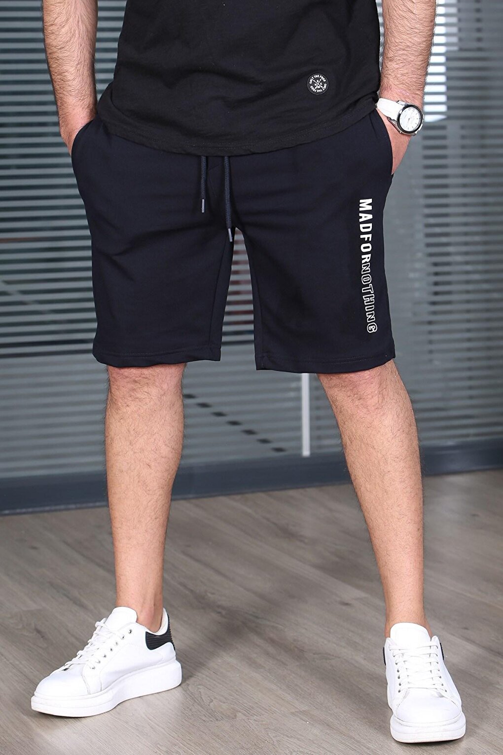 Navy Blue Capri Shorts 5403