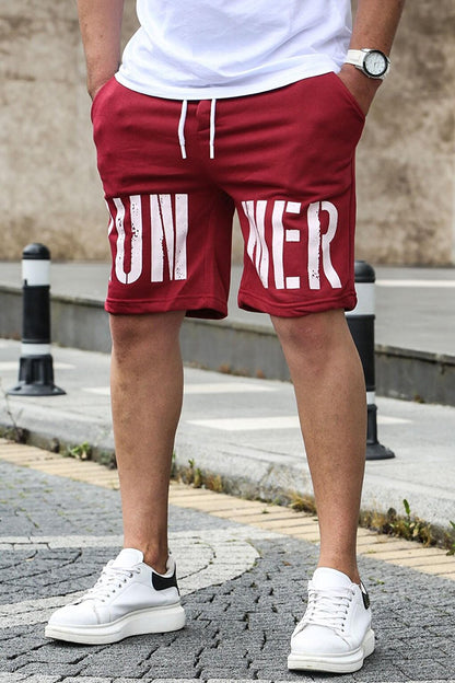 Claret Red Men's Regular Fit Shorts 4843