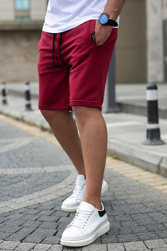 Claret Red Men's Regular Fit Shorts 4842