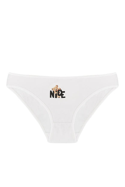 Women's White NICE 3-Piece Panties 219