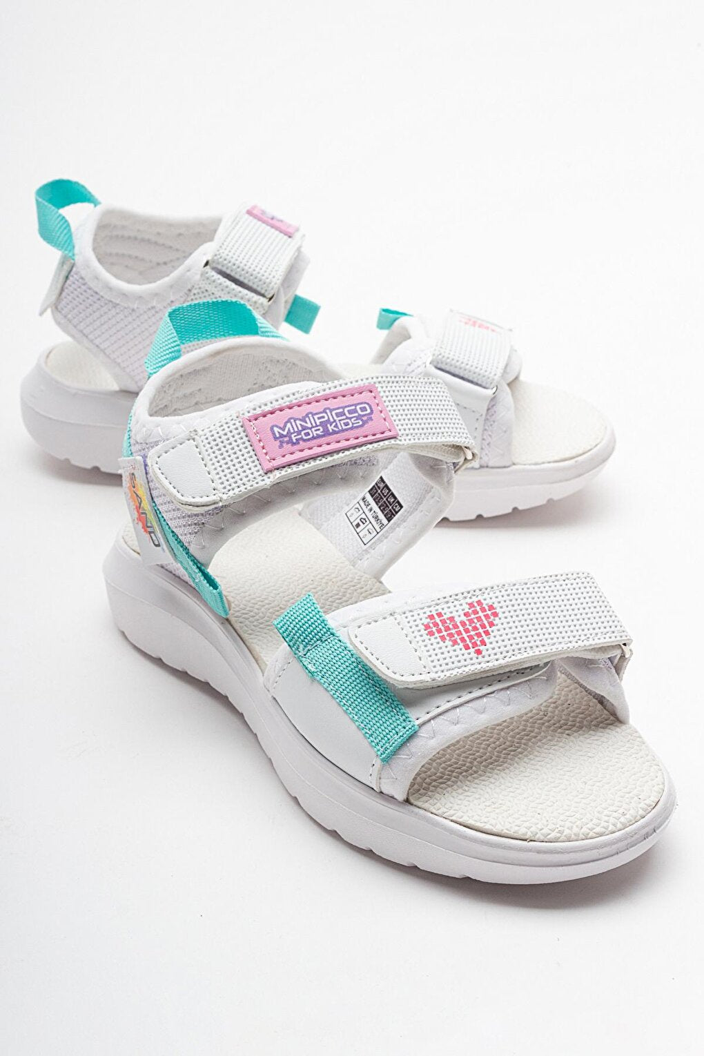 Girl's White Anatomical Lightweight Sports Sandals