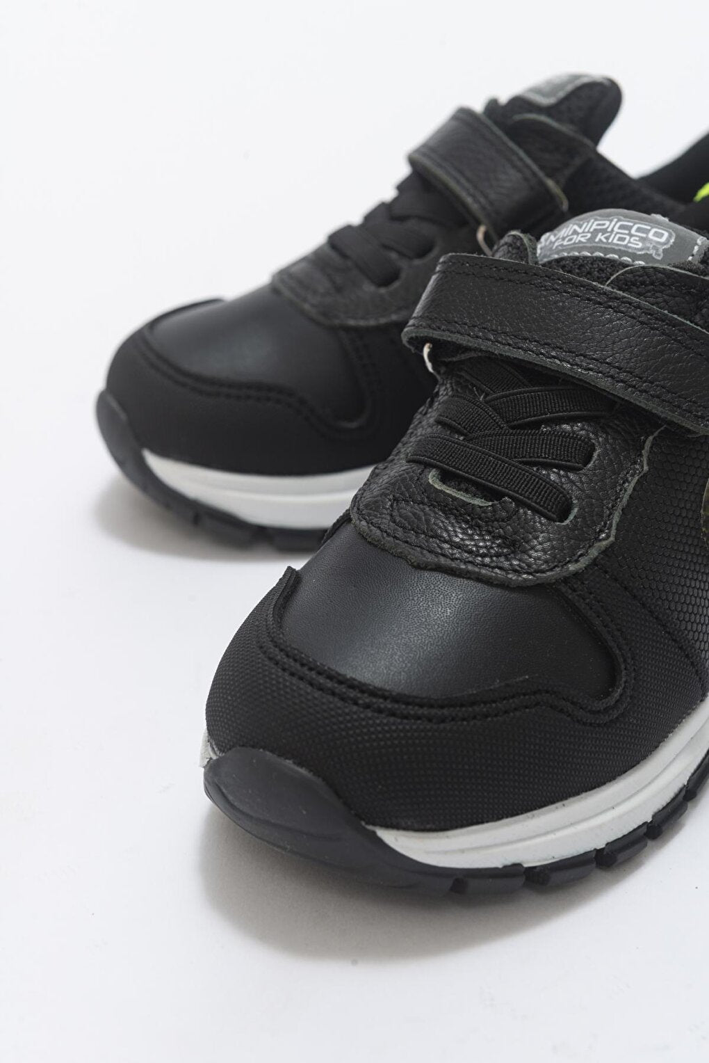 Boy's Black Genuine Leather Anatomical Casual Shoes