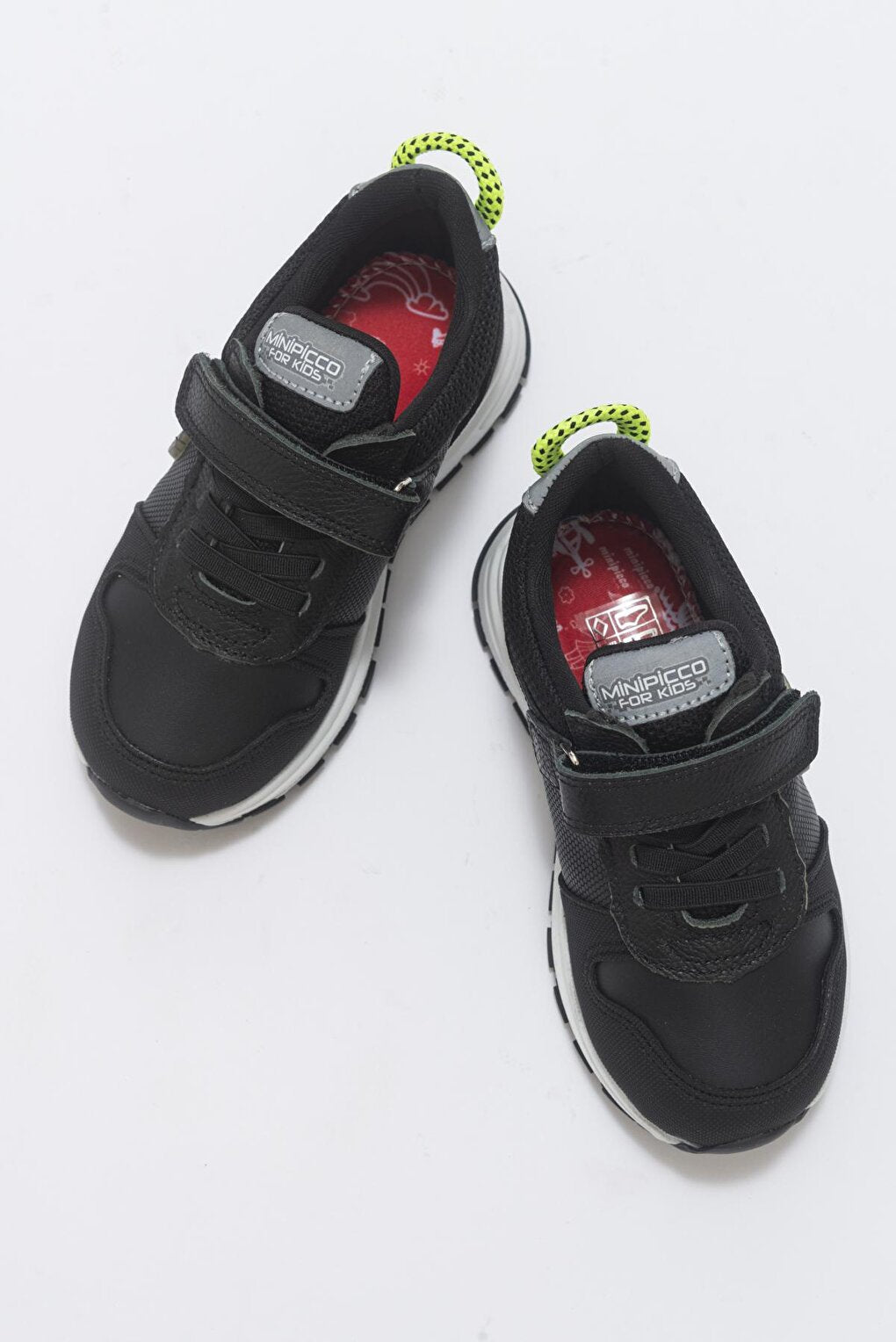 Boy's Black Genuine Leather Anatomical Casual Shoes