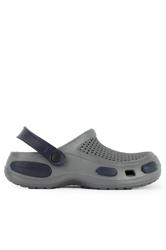 E092.M.000 Men's Slippers Gray / Navy Blue