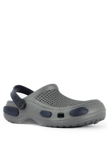 E092.M.000 Men's Slippers Gray / Navy Blue