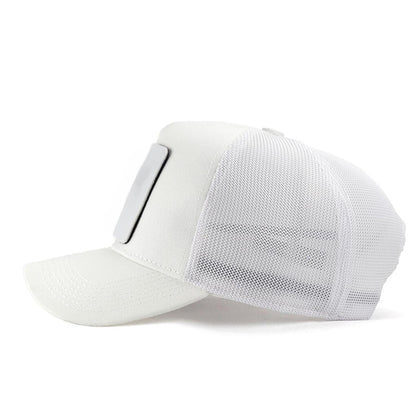 V1 Trucker Basketball - 1 Unisex White Hat (Cap) with Code Logo