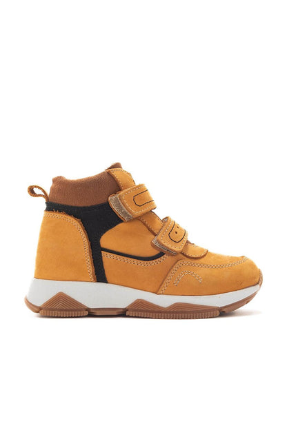 Boy's Yellow Genuine Leather Anatomical Daily Boots