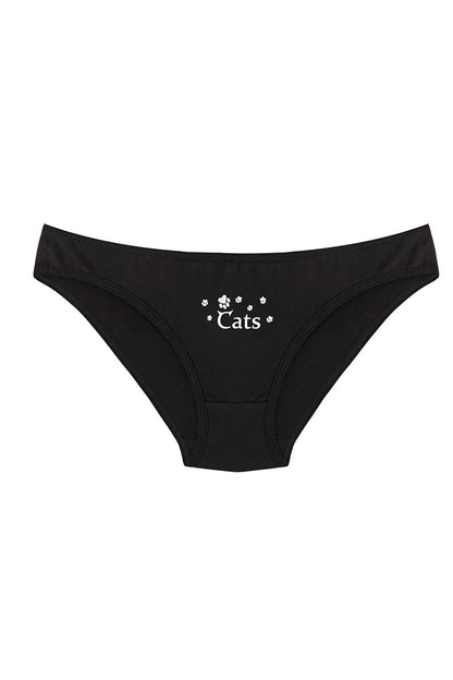 Women's White CATS 3-Piece Panties 209