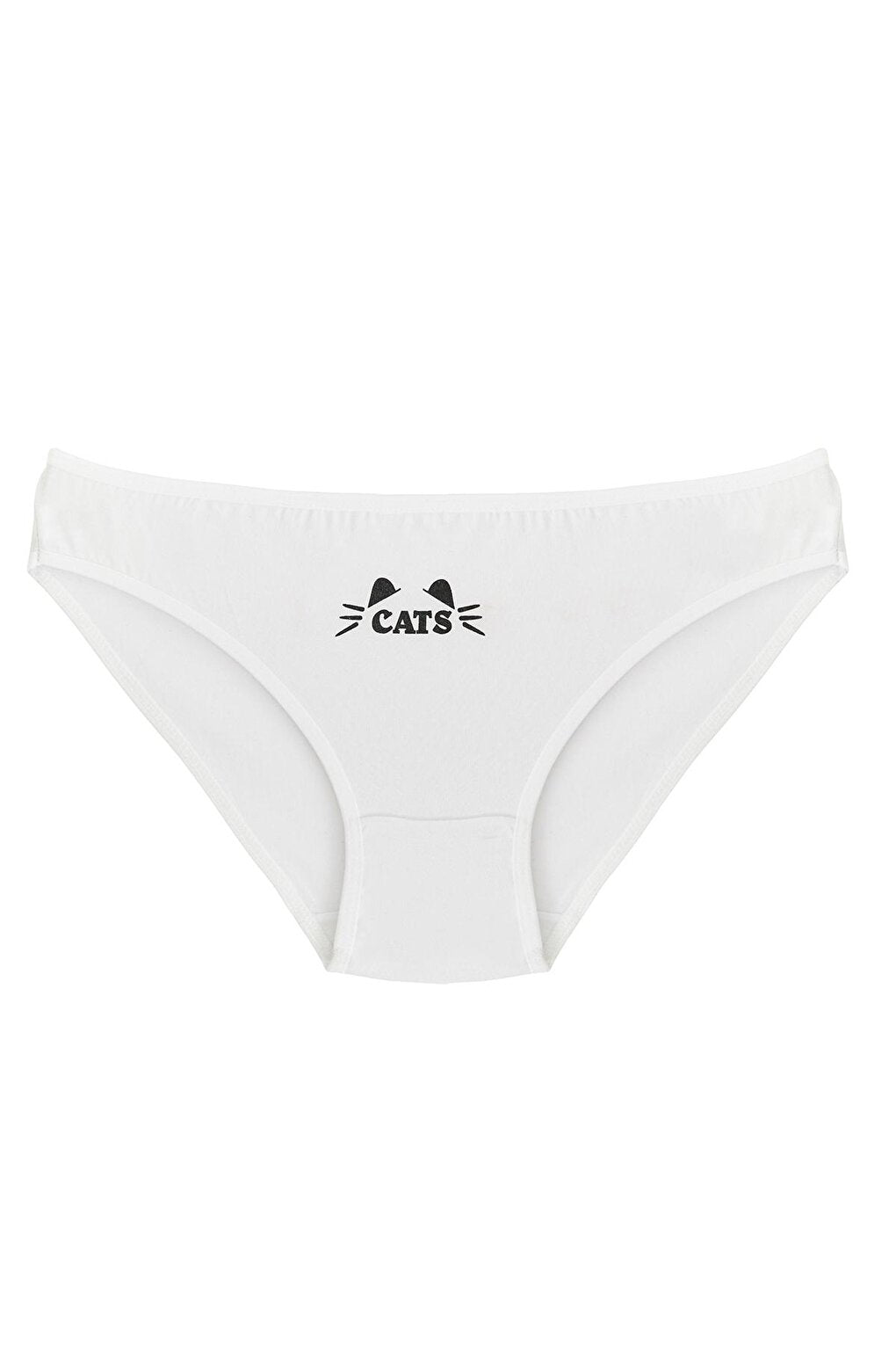 Women's White CATS 3-Piece Panties 209