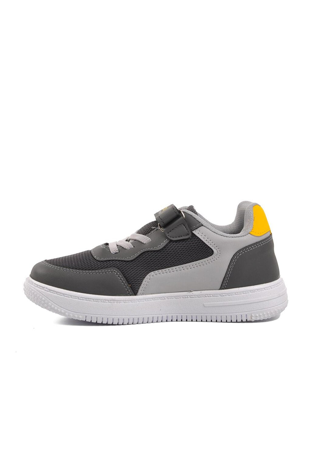 Smoke-Grey Velcro Boy's Sneaker Lento 001-F