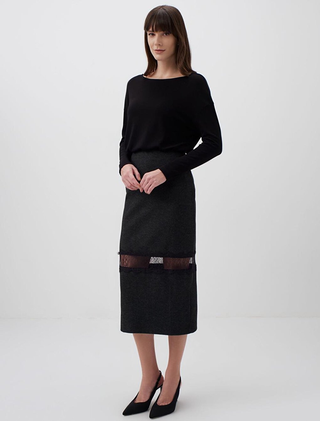 Midi Length Women's Skirt