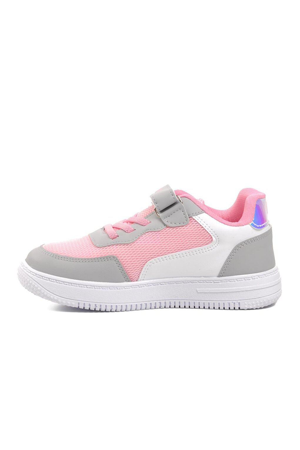 Pink-Grey Unisex Kids Sneaker Lento 001-F