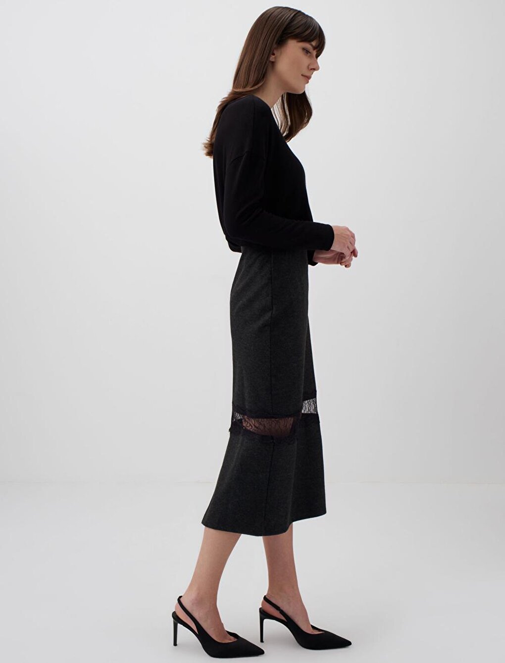 Midi Length Women's Skirt