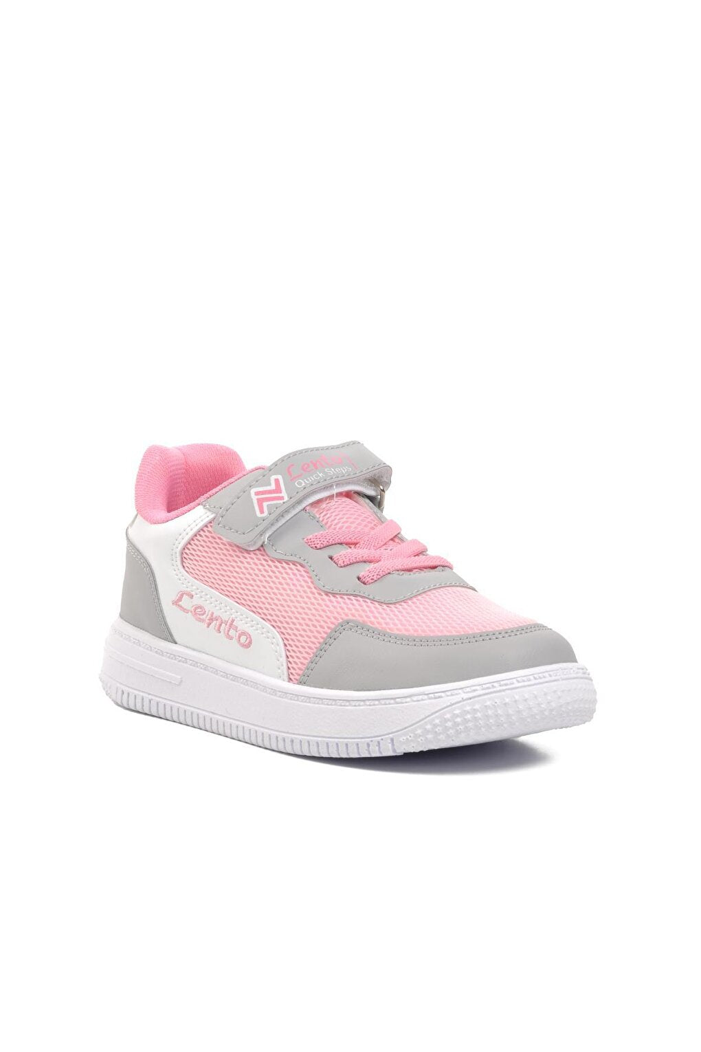 Pink-Grey Unisex Kids Sneaker Lento 001-F