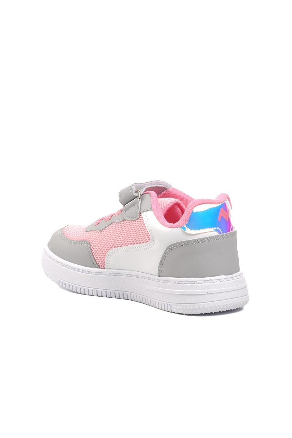 Pink-Grey Unisex Kids Sneaker Lento 001-F