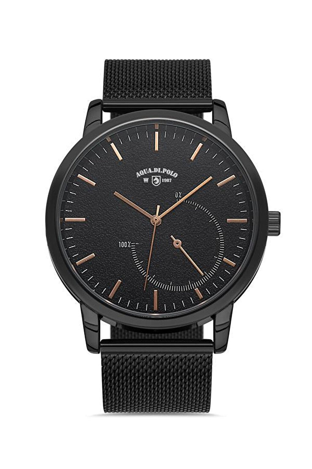 Aqua di Polo 1987 APWO000102 Men's Black Wicker Wristwatch