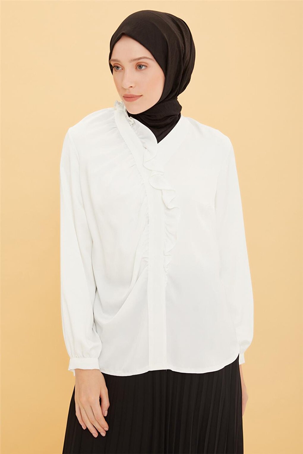 Ruffled Collar Shirt 22Y3105