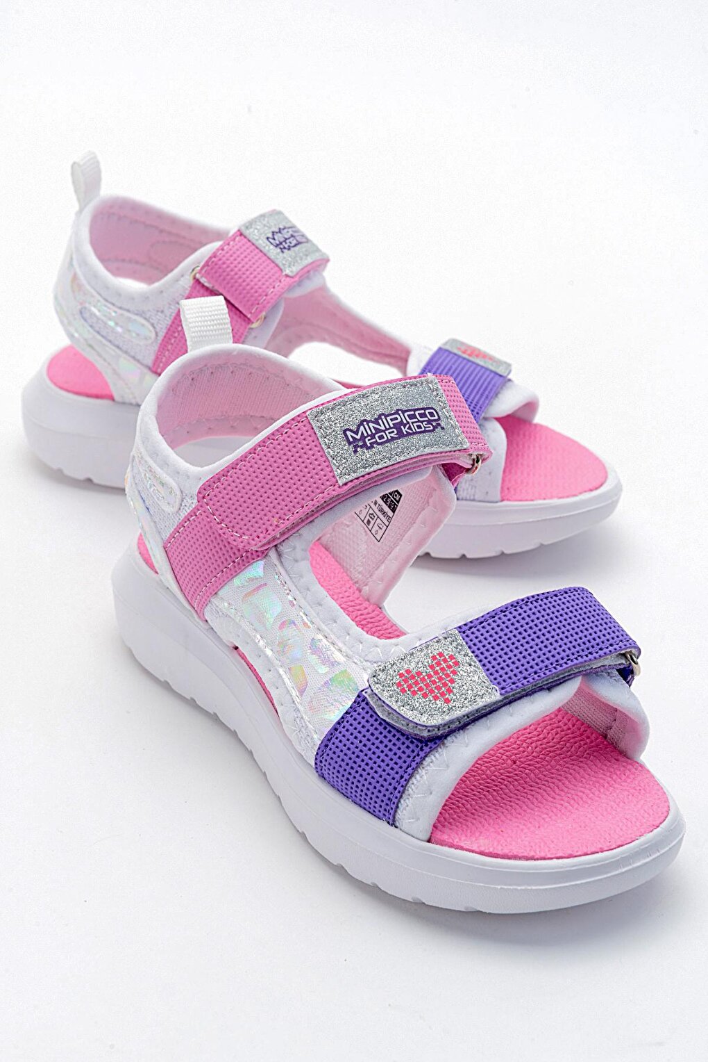 Girl's White Anatomical Lightweight Sports Sandals