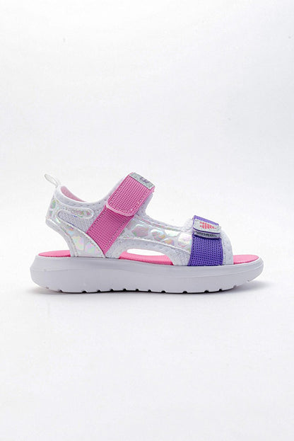 Girl's White Anatomical Lightweight Sports Sandals