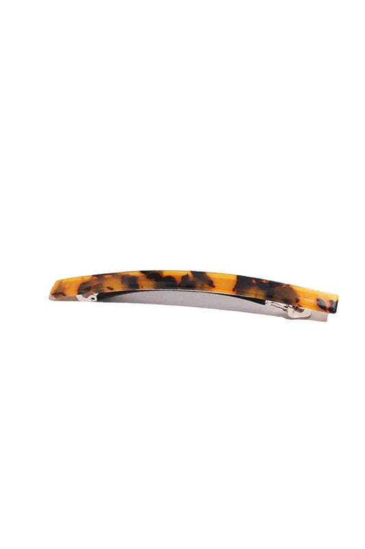 Plain Luxury Acrylic Tortoise Back Automatic Hair Clip