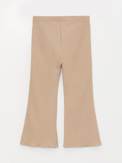 Girl's Wrapped Knitted Lycra Flare Trousers