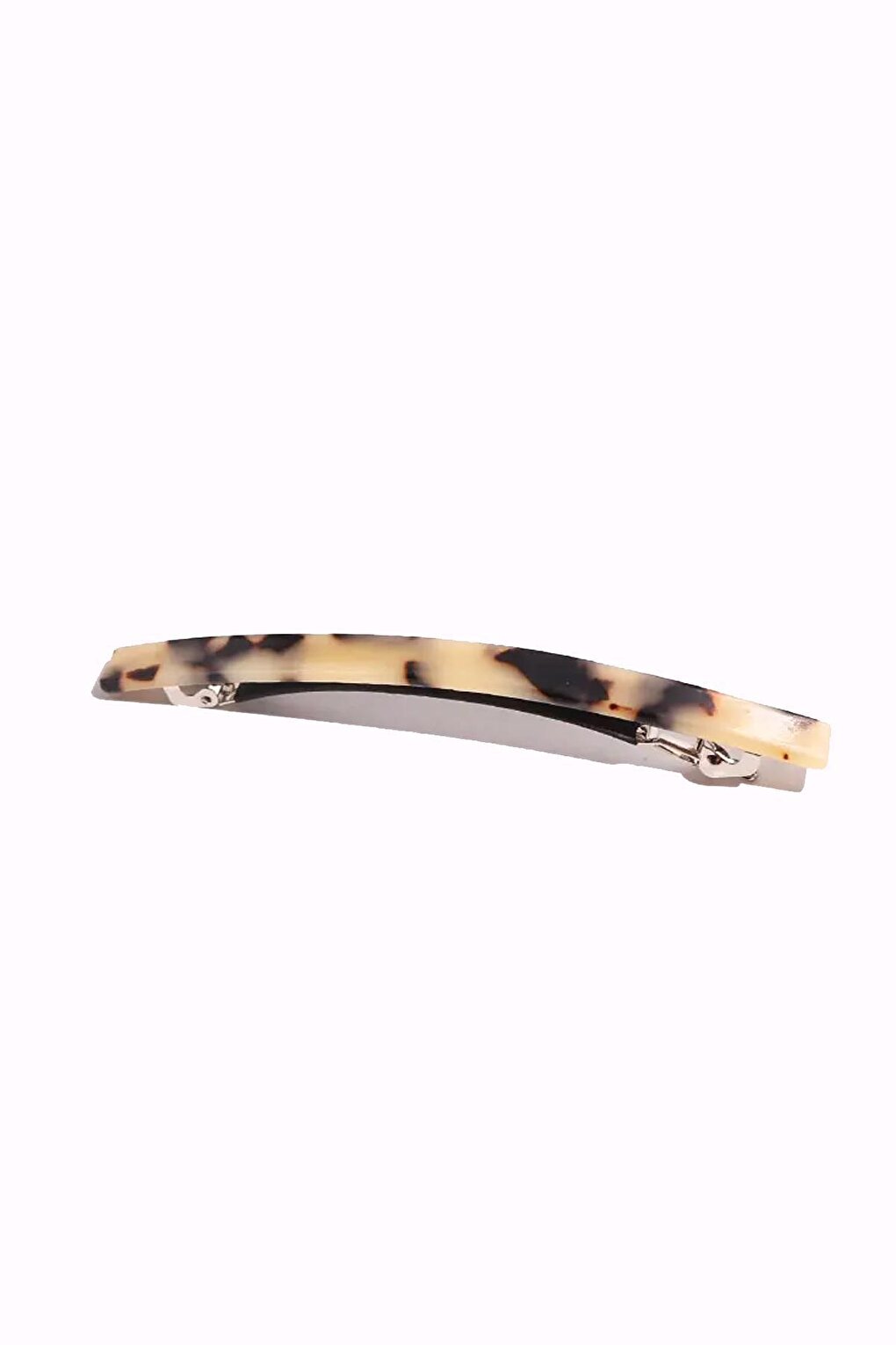 Plain Luxury Acrylic Tortoise Back Automatic Hair Clip