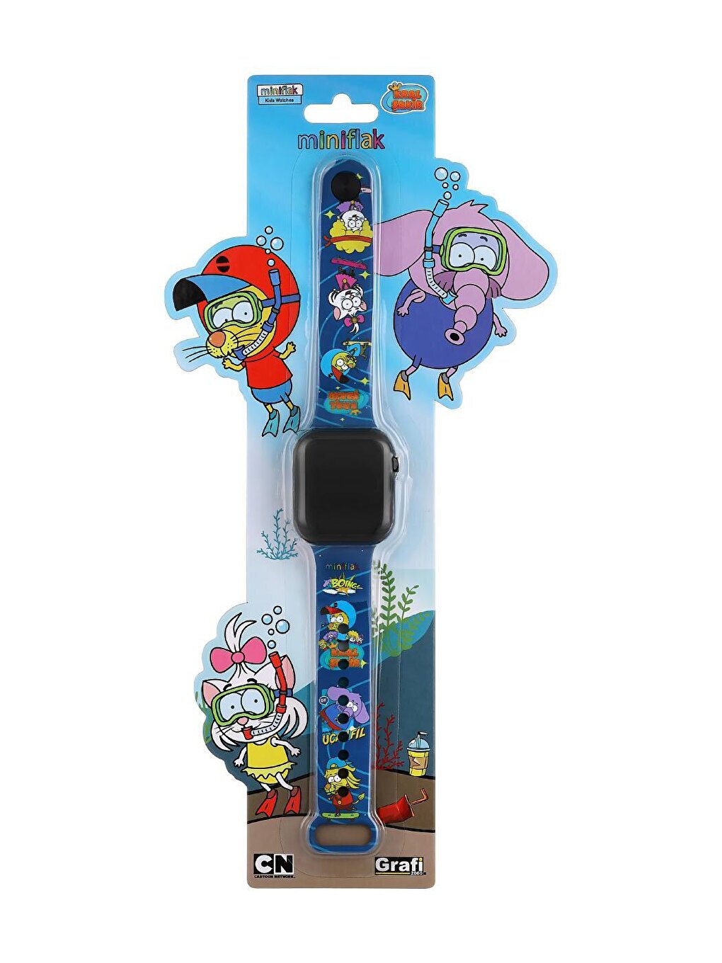 Kral Şakir Licensed KS5090 Blue LED Children's Wristwatch