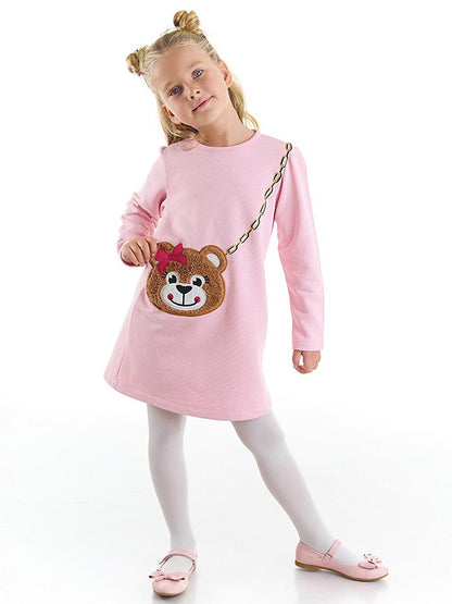 Girl's Dress with Teddy Bear Bag